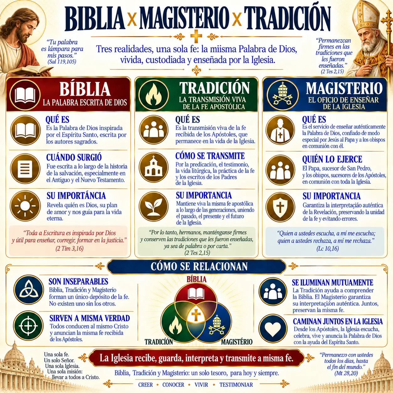 Biblia × Magisterio × Tradición