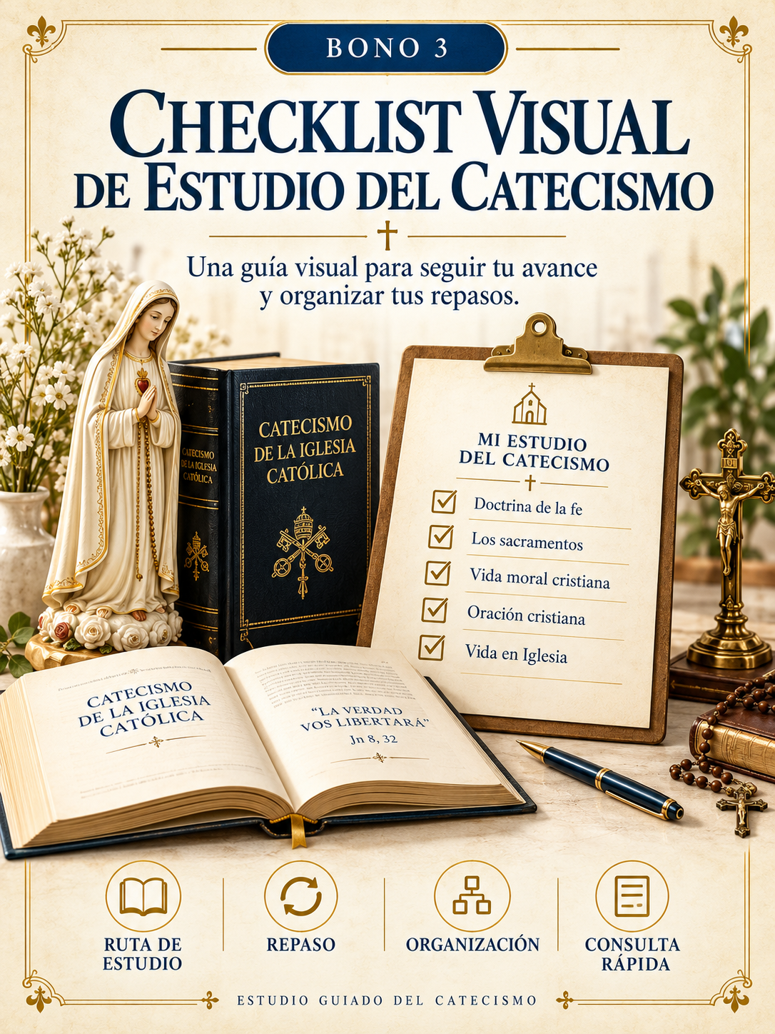 Checklist Visual para Estudiar el Catecismo